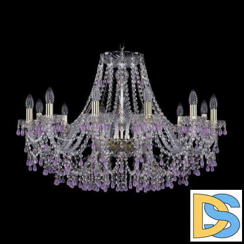 Подвесная люстра Bohemia Ivele Crystal 1410/12/300 G V7010