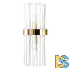 Настенный светильник Crystal Lux SORPRESA AP2 BRASS/TRANSPARENTE