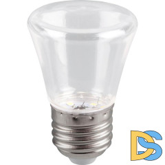 Лампа светодиодная Feron E27 1W 6400K Грибок Прозрачная LB-372 25908