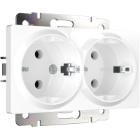 Розетка двойная с заземлением