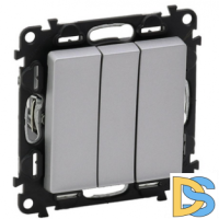 Розетки и выключатели Legrand Valena Life Алюминий